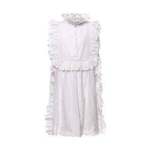Alberta Ferretti White Eyelet Ruffle Sleeveless Dress junior 14 or Women’s 2